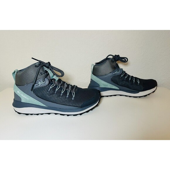 COLUMBIA Trailstorm Mid Waterproof Graphite Green Outdoor Shoe Women's 10.5 NEW - Picture 4 of 10